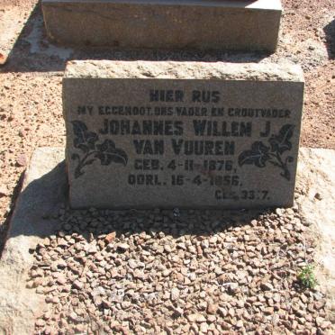 VUUREN Johannes Willem J., van 1876-1956