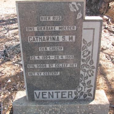 VENTER Catharina S.M. nee GREEFF 1904-1959