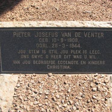 VENTER Pieter Josefus, van de 1908-1944
