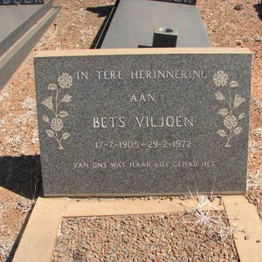 VILJOEN Bets 1905-1972