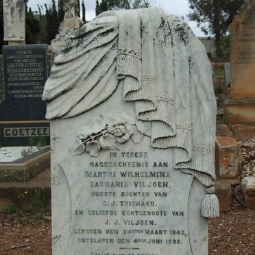 VILJOEN Martha Wilhelmina Zacharia nee TRICHARD 1845-1896