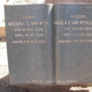 WYK Michael C., van 1858-1938 &amp; Engela S. LOMBARD 1860-1933