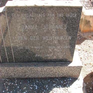 WESTHUIZEN Daniel Johannes, van der 1869-1941