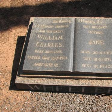 WHEELER William Charles 1885-1964 &amp; Jane 1888-1971