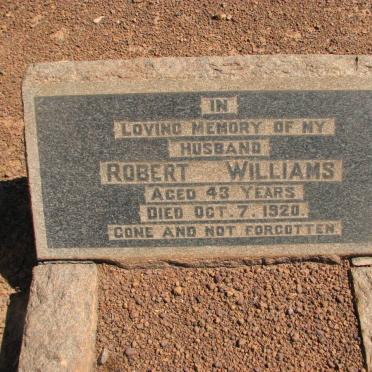 WILLIAMS Robert -1920
