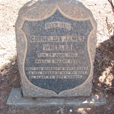 WHEELER Cornelius James 1916-1930
