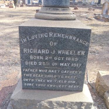 WHEELER Richard J. 1889-1917