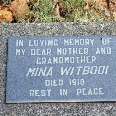 WITBOOI Mina -1918