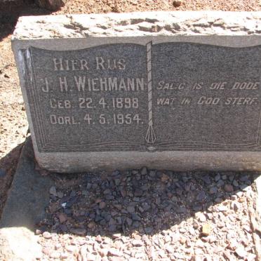 WIEHMANN J.H. 1898-1954