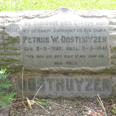 OOSTHUYZEN Petrus W. 1888-1941