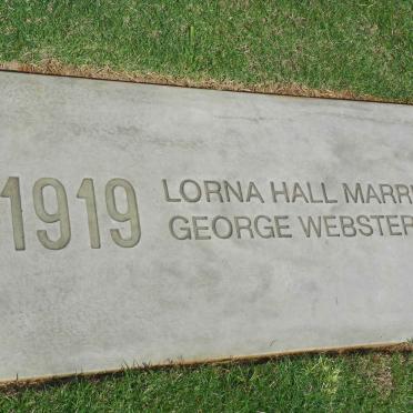 09. Lorna HALL marries George WEBSTER 1919