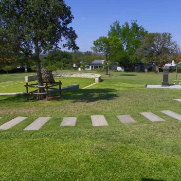 1. Pathway with stepping stones depicting the HALL history