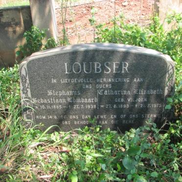 LOUBSER Stephanus Sebastiaan Lombaard 1885-1939 &amp; Catharina Elizabeth VILJOEN 1893-1975