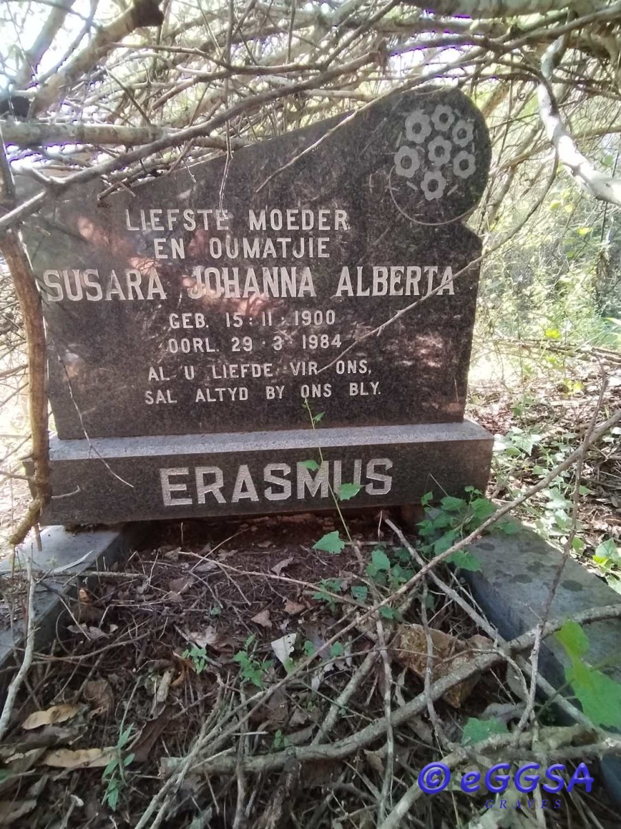 ERASMUS Susara Johanna Alberta 1900-1984