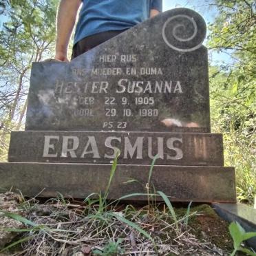 ERASMUS Hester Susanna 1905-1980