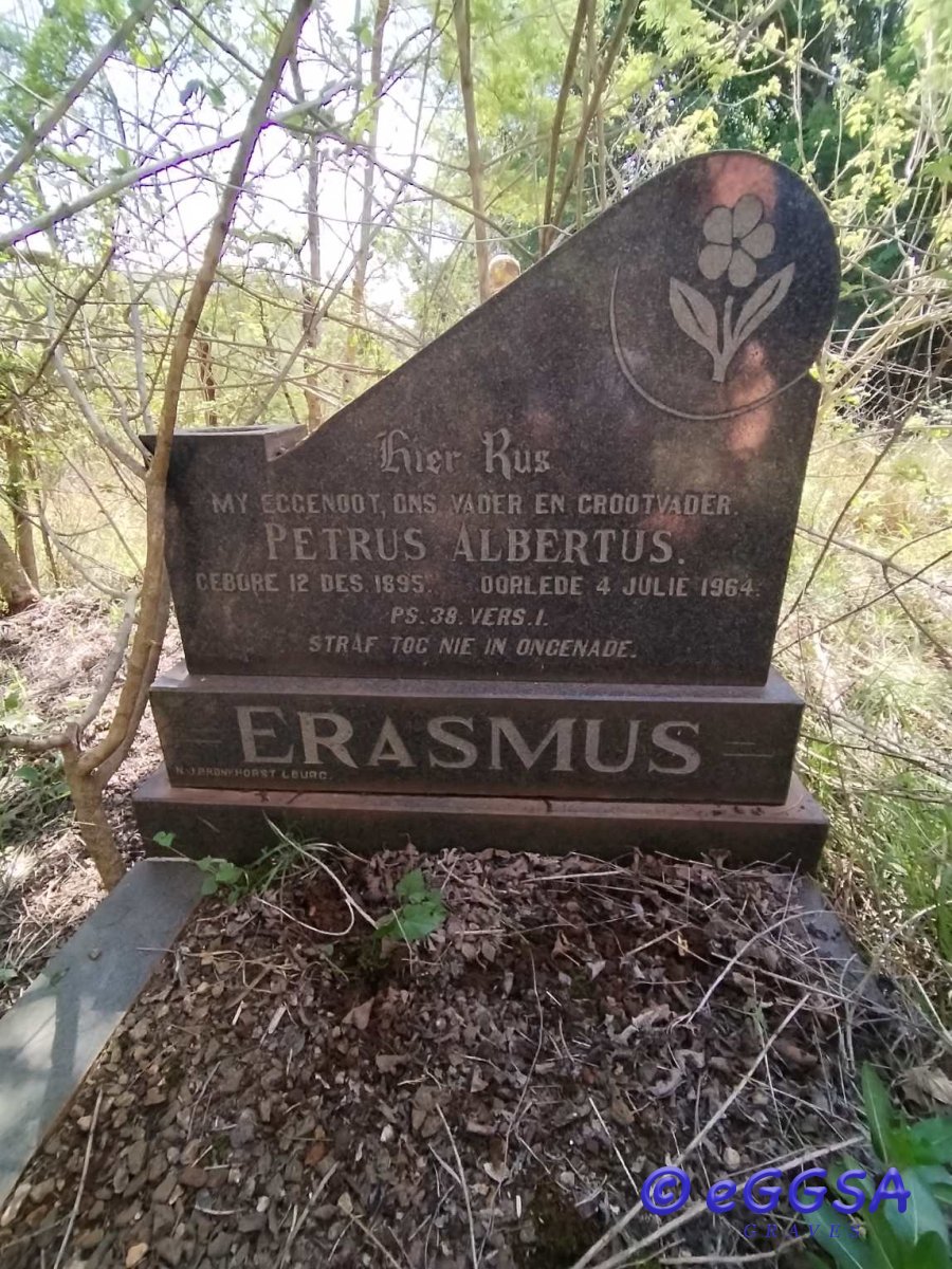 ERASMUS Petrus Albertus 1895-1964