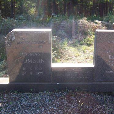 THOMSON Thomas 1912-1977 &amp; Ivy Frances 1914-1994 