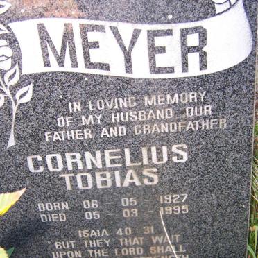 MEYER Cornelius Tobias 1927-1995 