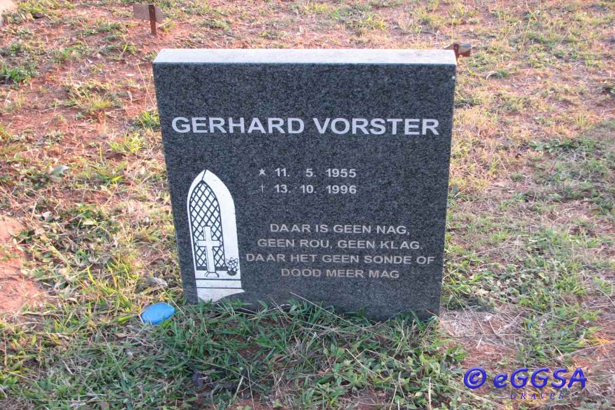 VORSTER Gerhard 1955-1996