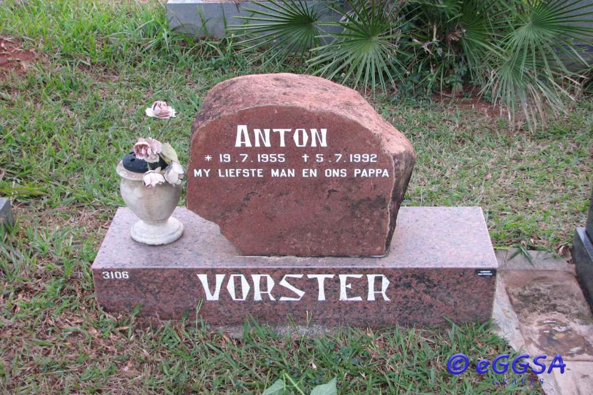 VORSTER Anton 1955-1992