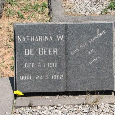 BEER Katharina W., de 1910-1982