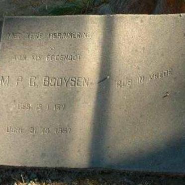 BOOYSEN M.P.C. 1911-1957
