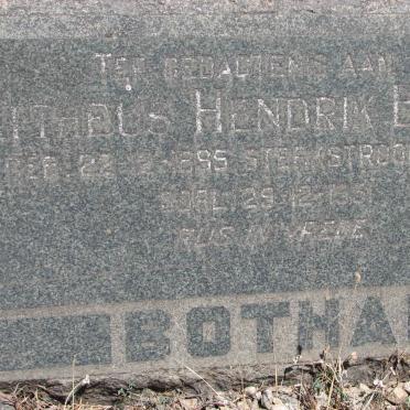 BOTHA Mattheus Hendrik 1895-1951