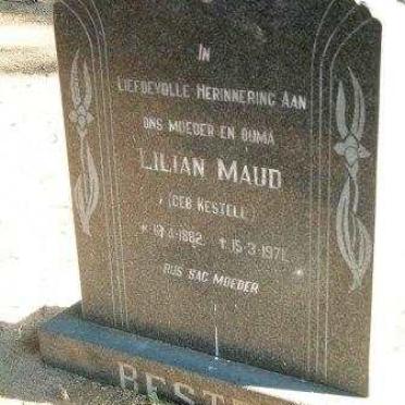 BESTER Lilian Maud nee KESTELL 1882 -1971