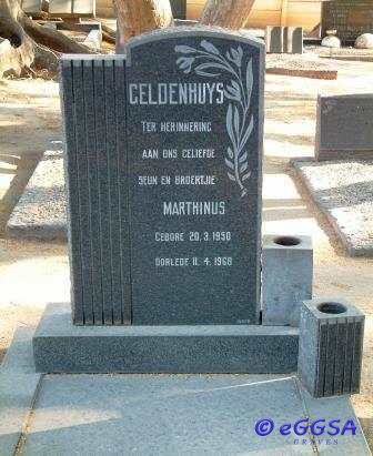 GELDENHUYS Marthinus 1950-1968