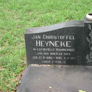 HEYNEKE Jan Christoffel 1880-1971