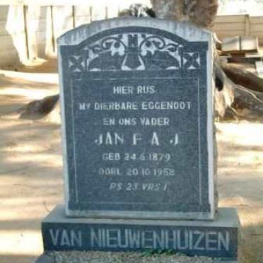 NIEUWENHUIZEN F.A.J., van 1879-1958