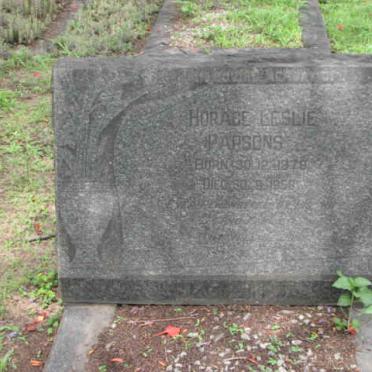 PARSONS Horace Leslie 1879-1958