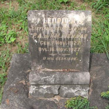 PIENAAR Leopold  1927-1927