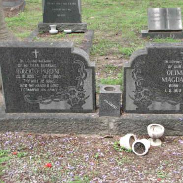 PARDINI Roberto 1890-1980 &amp; Olimpia Magdalene EDWARDS 1910-1983