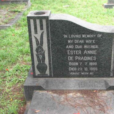 PRADINES Ester Annie 1899-1958