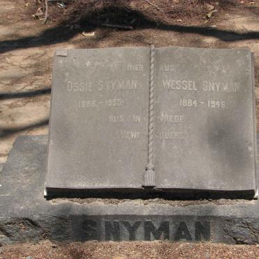 SNYMAN Wessel 1884-1946 &amp; Ossie 1888-1959