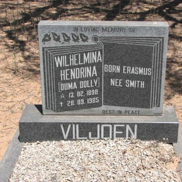 VILJOEN Wilhelmina Hendrina nee ERASMUS 1898-1985