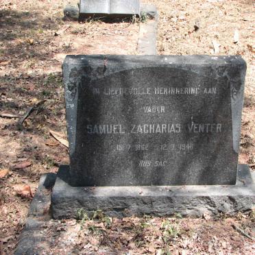 VENTER Samuel Zachrias 1862-1946
