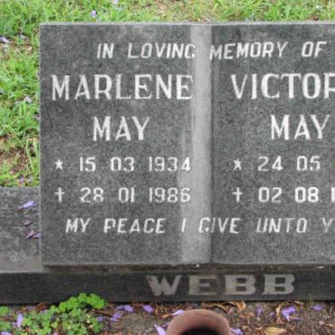 WEBB Victoria May 1912-1997 :: WEBB Marlene May 1934-1986