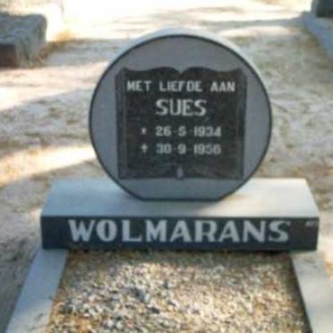 WOLMARANS Sues 1934-1956