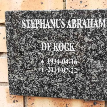 KOCK Stephanus Abraham, de 1934-2011