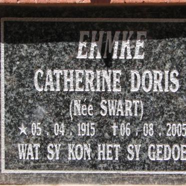 EHMKE Catherine Doris nee SWART 1915-2005