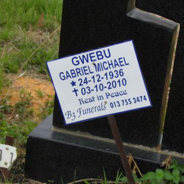 GWEBU Gabriel Michael 1936-2010