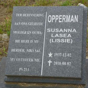 OPPERMAN Susanna Lasea 1937-2010