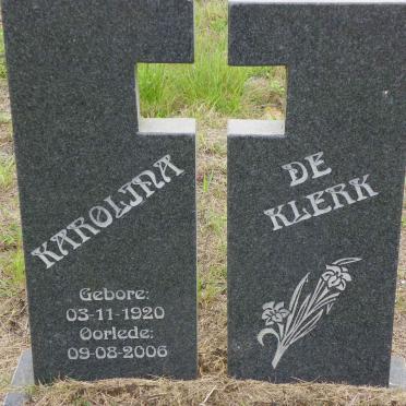 KLERK Karolina, de 1920-2006