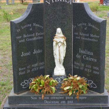 VIEIRA José João 1925-2007 &amp; Isalina de Caires 1926-2008