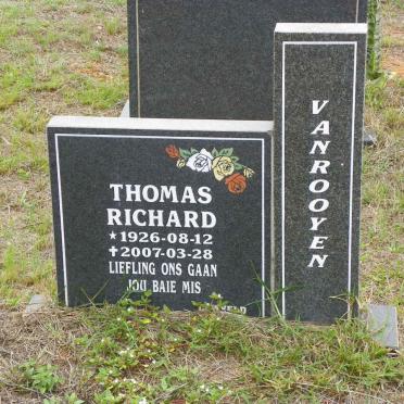 ROOYEN Thomas Richard, van 1926-2007