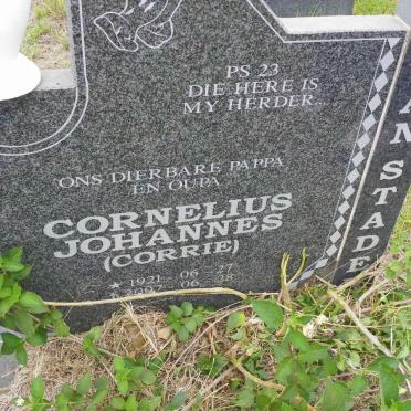 STADEN Cornelius Johannes, van 1921-2007