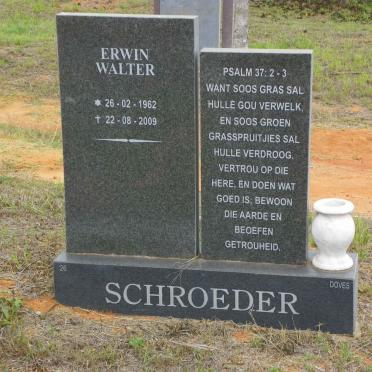 SCHROEDER Erwin Walter 1962-2009