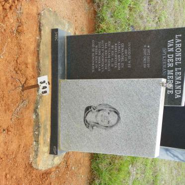 MERWE Laronel Lenanda, van der 1972-2007
